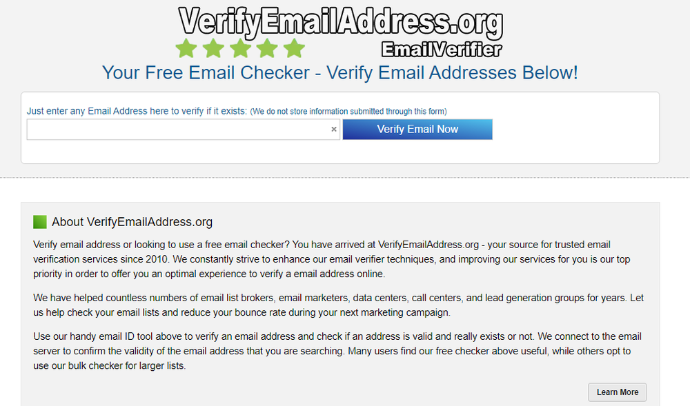BulkEmailVerifier Screenshot 1