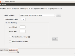 Tool running in bulk image mode