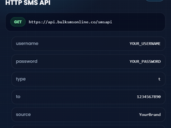 Send SMS API EXAMPLE
