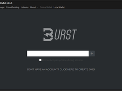 Burstcoin Client for Windows Screenshot 1