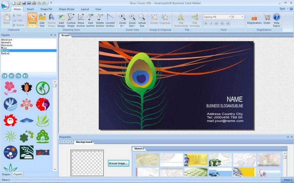 SmartsysSoft Business Card Maker Screenshot 1