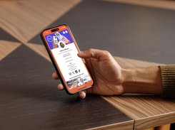 Businesscards.io delivers a complete digital profile on a single screen—displaying contact information, social media links, work address, and a professional photo alongside integrated sharing controls and engagement tools.