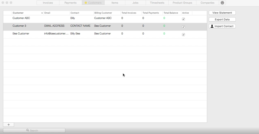 Bee Invoicing Screenshot 1