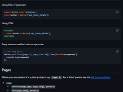 ButterCMS JS client Screenshot 1