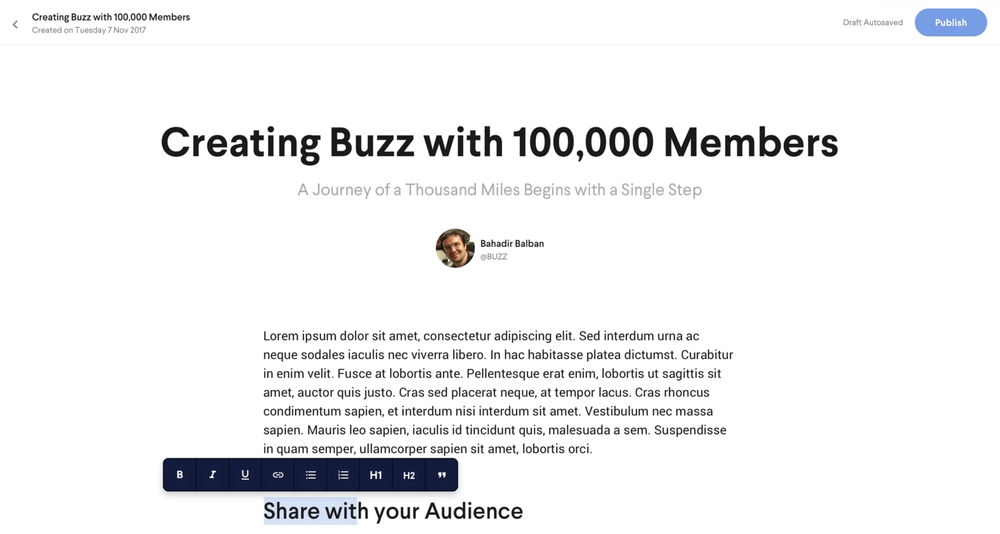 Buzz Screenshot 1
