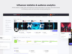 Influencer statistics and audience analytics