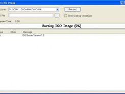 Tool for buring a CD ISO image