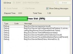 Tool for erase a CD-RW disk