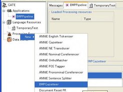 Loading BWP Gazetteer as a Processing Resource into GATE