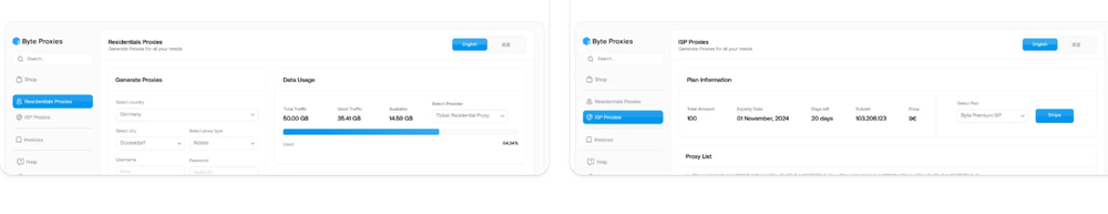 Byte Proxies Screenshot 1