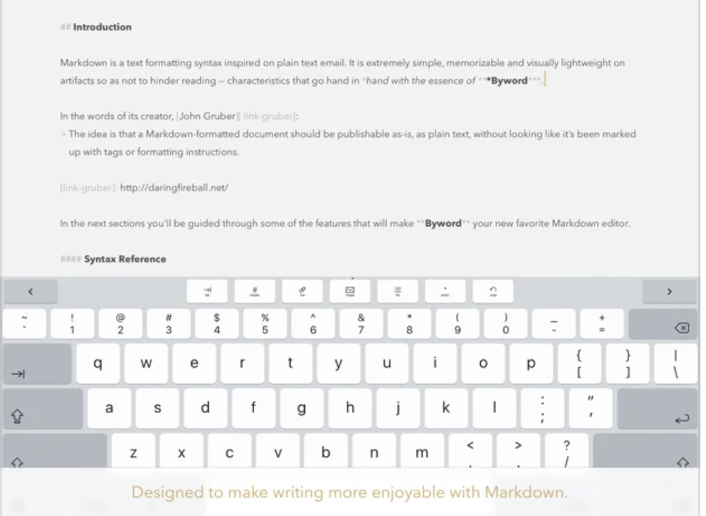 Byword Screenshot 1