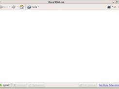 byzgl-desktop without any extension installed