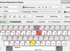 Byzorgan main screen