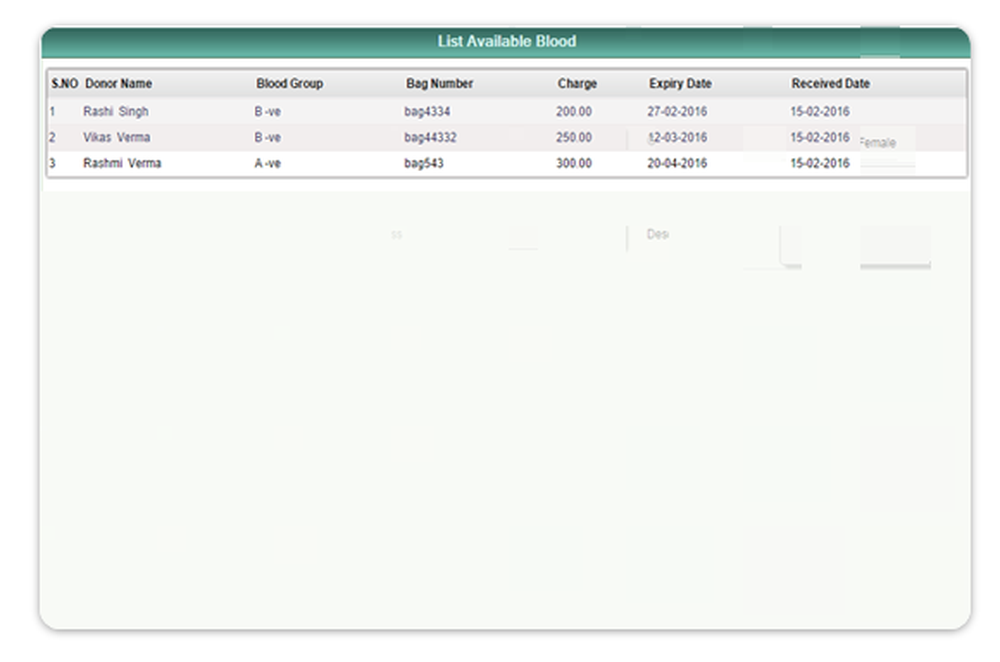 C-BBVantage Blood Bank Management System Screenshot 1