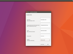Join the domain option in Ubuntu 17.04