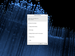 Main interface in Fedora 28 (after join the domain and unlocked)