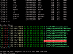 Sample Make Install with RSH