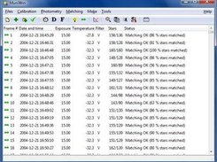 Main application window with a table of input files