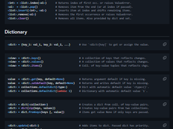 Comprehensive Python Cheatsheet Screenshot 1