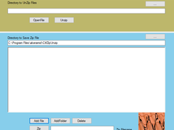 C#ZipUnzip Screenshot 2