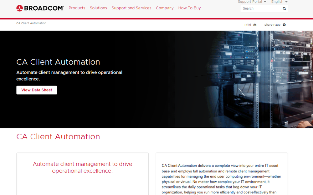 CA Client Automation Screenshot 1