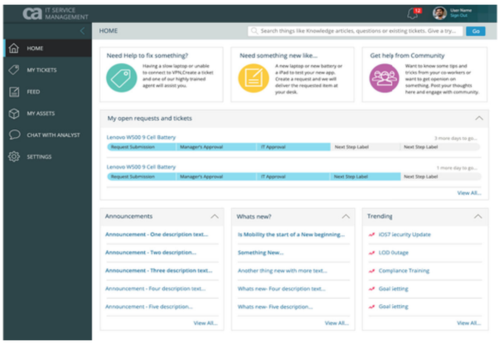 CA Asset Portfolio Management Screenshot 1