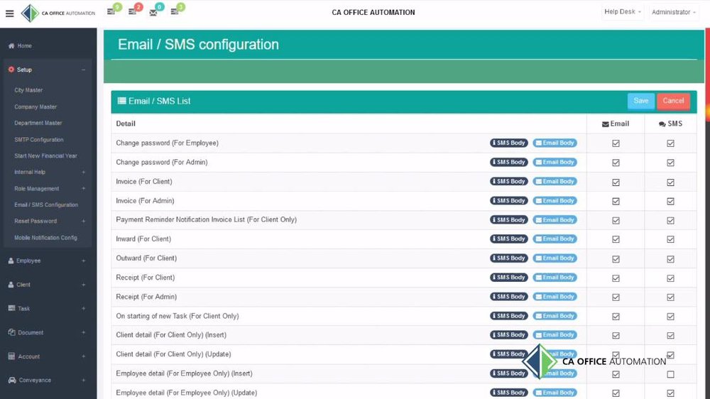 CA Office Automation Screenshot 1