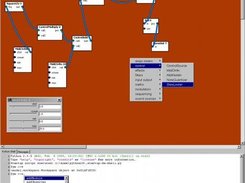 python shell. value frames. modules list.