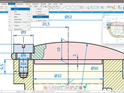 Use CAD6starter to create technical drawings / illustrations