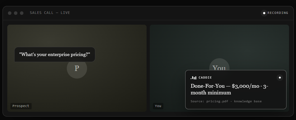 Caddie Screenshot 1
