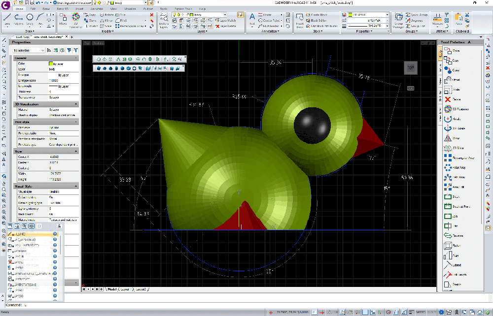 CADhobby user interface