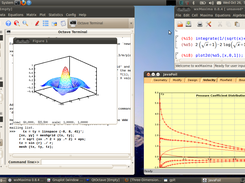 Mathematical modeling with wxMaxima and QtOctave