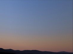 Light absorption during sunset