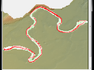 Erosion and deposition around meander bends