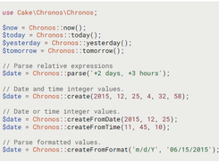 CakePHP Chronos Screenshot 1