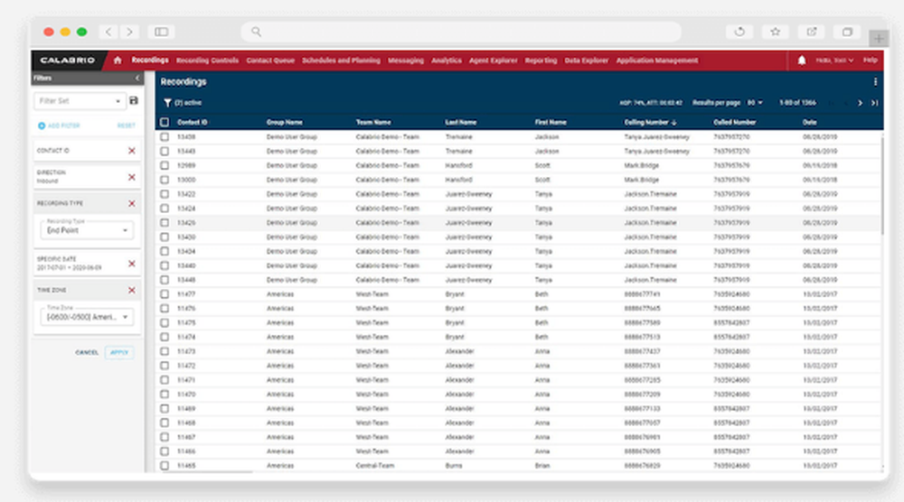 Calabrio Call Recording Screenshot 1