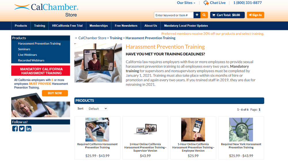 CalChamber Screenshot 1