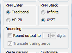 Settings dialog