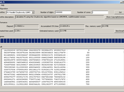 CalcPi x86 running on Windows XP