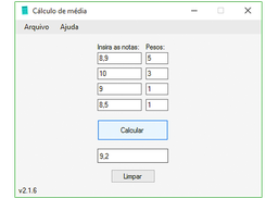 Calcular média das notas Screenshot 2