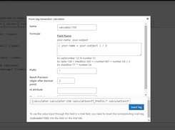 Calculation For Contact Form 7 Screenshot 2