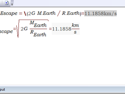 Escape speed of Earth (SI)