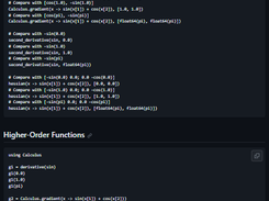 Calculus.jl Screenshot 1