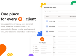 Manage all client details, history, and bookings in one place