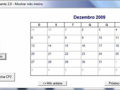Calendário Permanente 2.0 - Mês inteiro