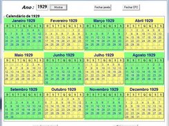 Calendário Permanente 2.0 - Ano inteiro