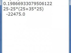 main window where the calculations are done