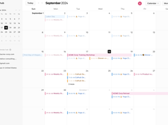 Calendar view