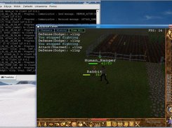 Calindor 0.4.0: Human_Ranger fighting evil bunnies