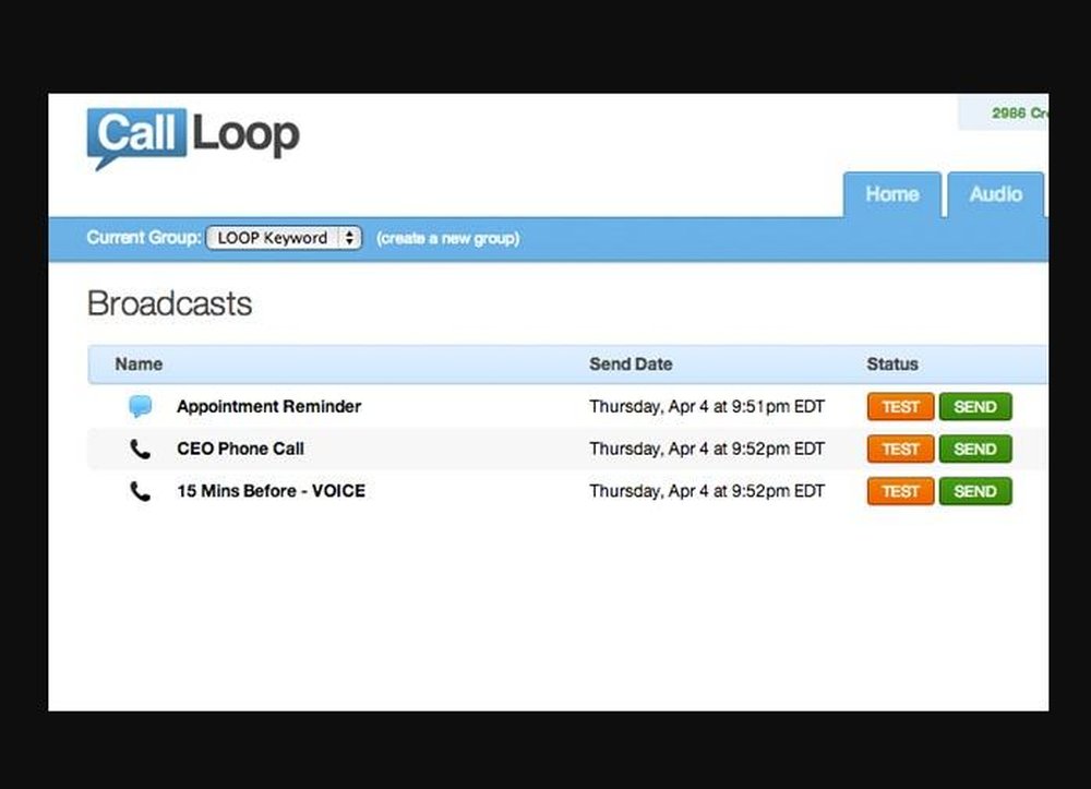 Call Loop SMS Messaging